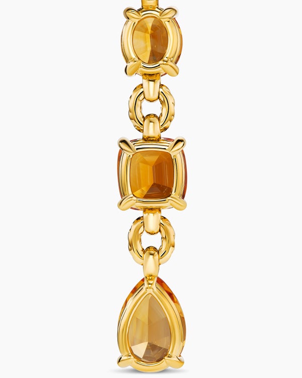 Marbella Y Pendant in 18K Yellow Gold with Citrine and Madeira Citrine, 57.8mm