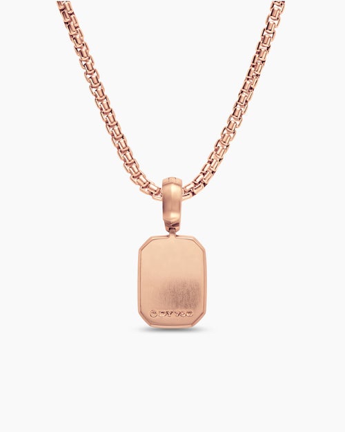 Womens Petrvs® Petite Bee Amulet in 18K Rose Gold with Rubellite, 12.8mm