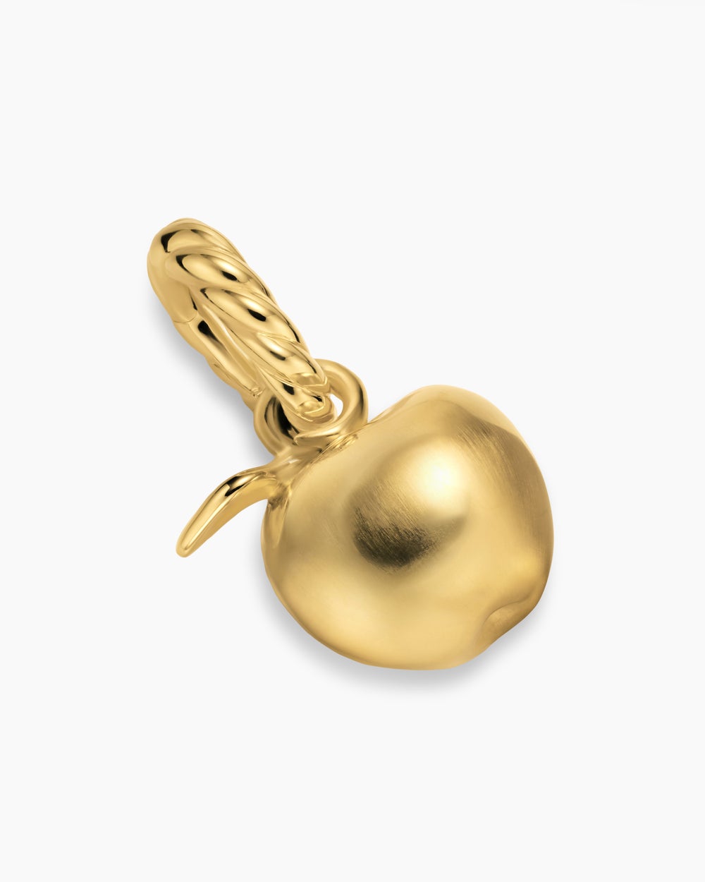 Womens Petite Apple Amulet in 18K Yellow Gold, 10mm