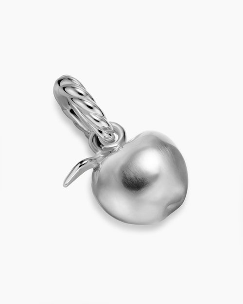 Womens Petite Apple Amulet in Sterling Silver, 10mm