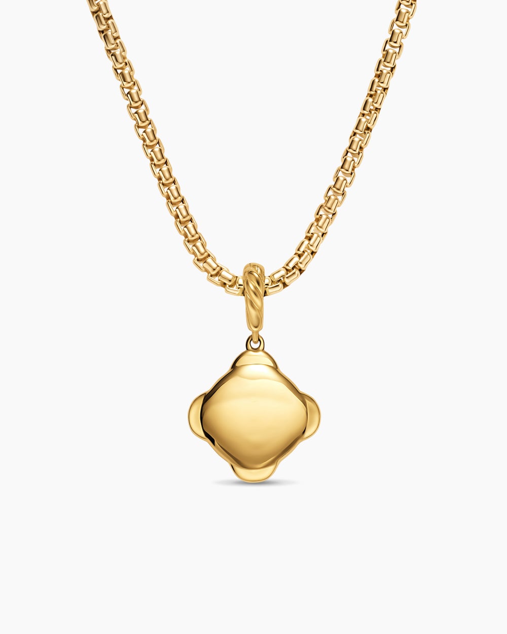 Womens Cable Collectibles® DY Logo Amulet in 18K Yellow Gold with Diamonds, 13.7mm