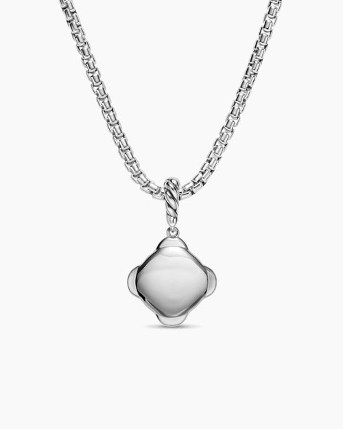 Womens Cable Collectibles® DY Logo Amulet in Sterling Silver with Diamonds, 13.7mm