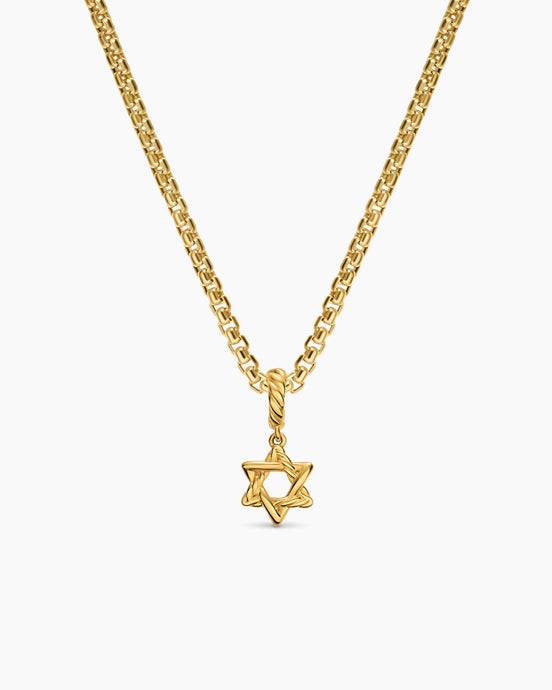 Star of David Amulet in 18ct Yellow Gold, 8.2mm