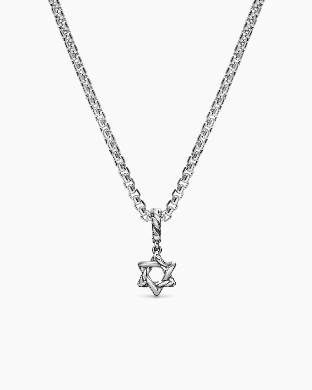 Womens Star of David Amulet in Sterling Silver, 8.2mm