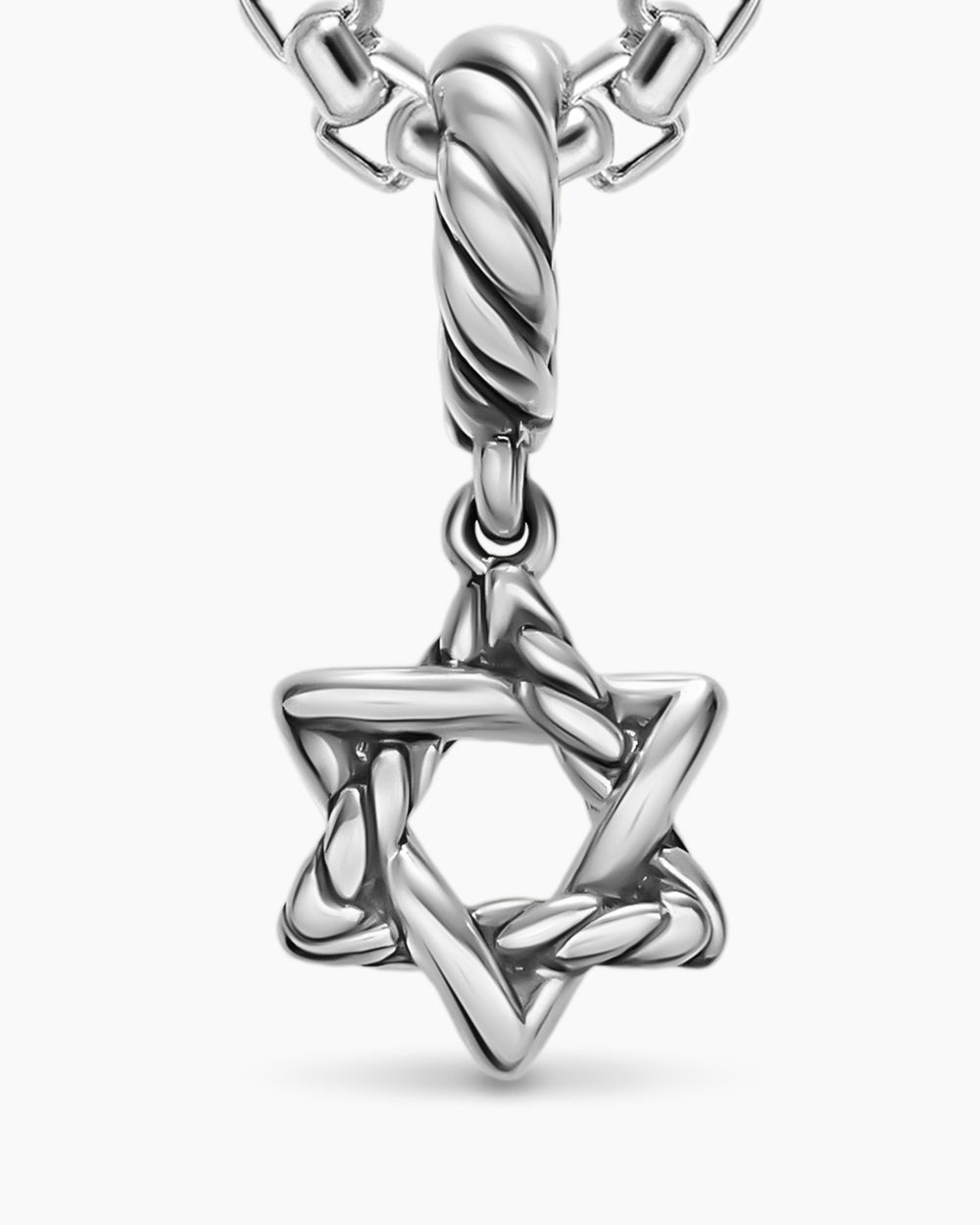 Womens Star of David Amulet in Sterling Silver, 8.2mm
