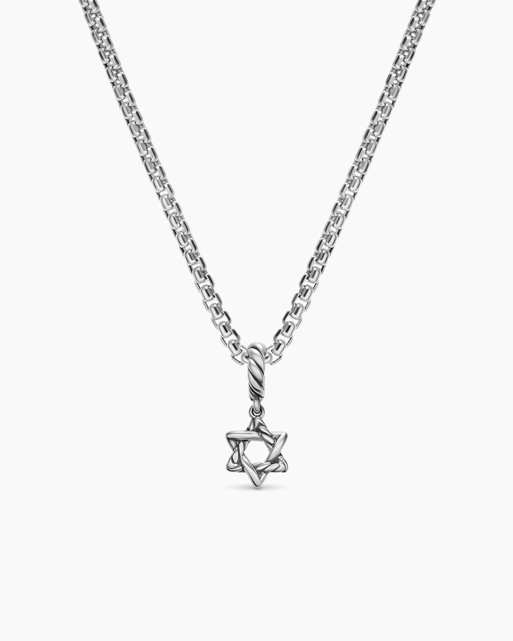 Womens Star of David Amulet in Sterling Silver, 8.2mm
