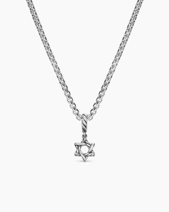 Star of David Amulet in Sterling Silver, 8.2mm