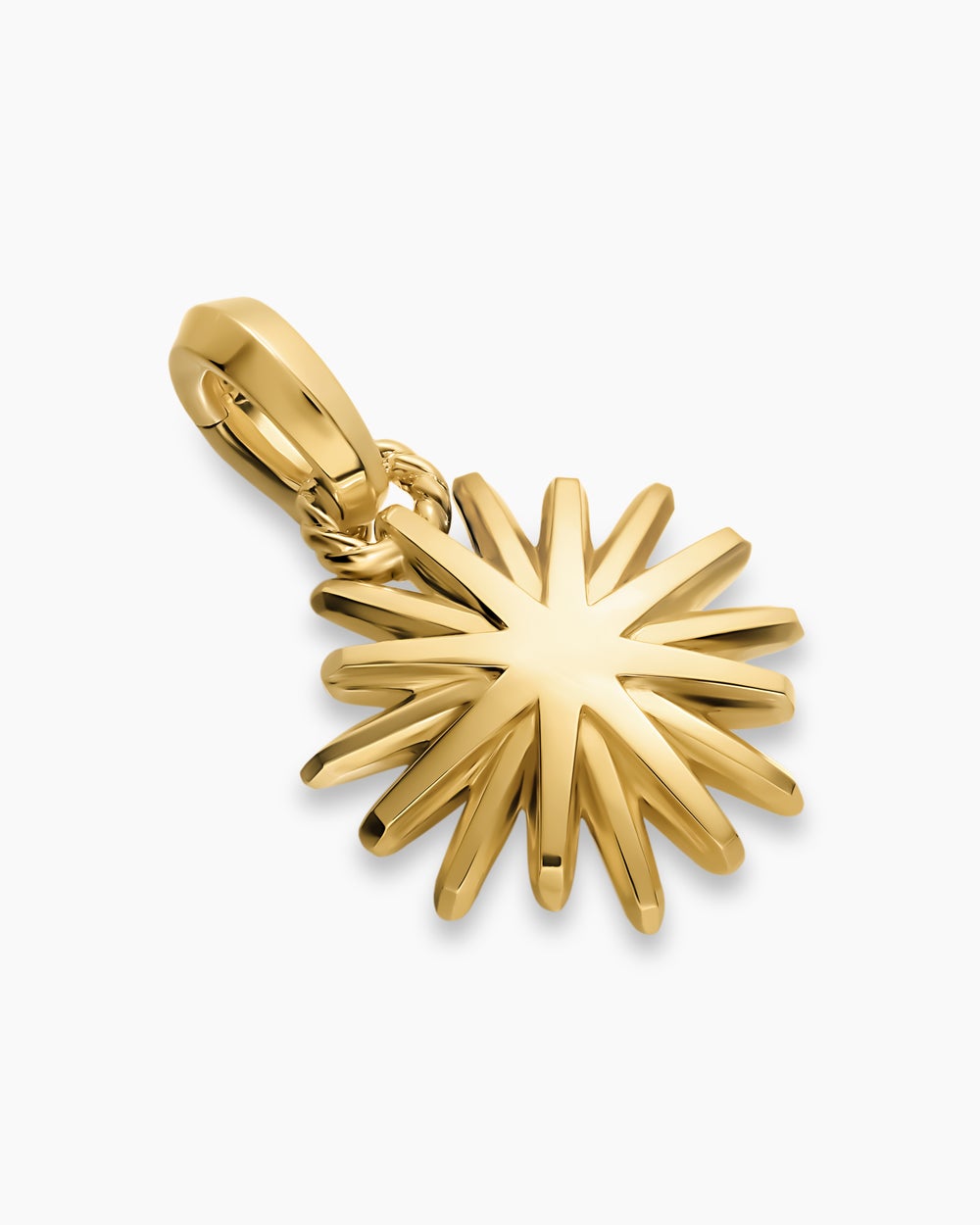 Womens Starburst Amulet in 18K Yellow Gold, 14mm