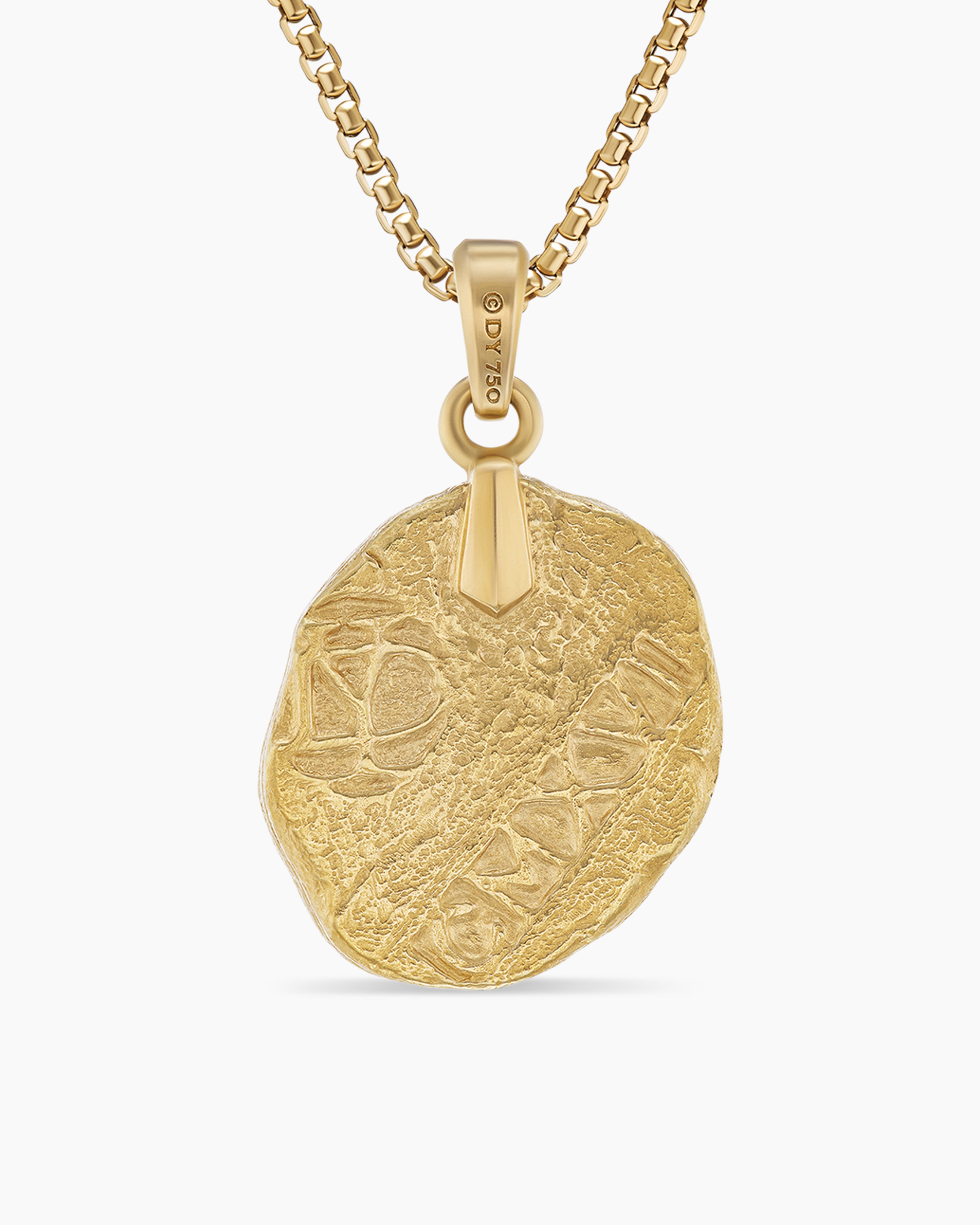 Gold Coin Necklace-Gold MultiLink Chain Necklace-Cubic Zirconia Bezel -  Vanessadesigns4u