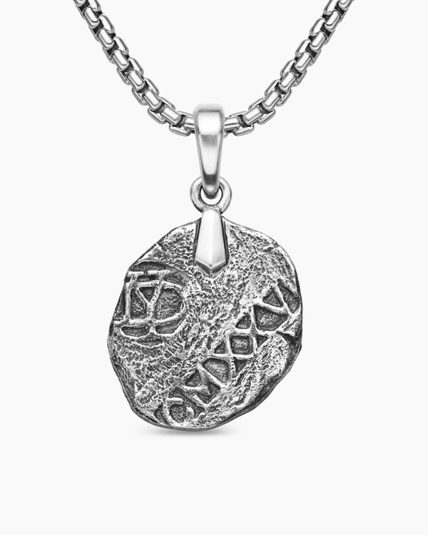 Shipwreck Coin Amulet in Sterling Silver, 28.4mm