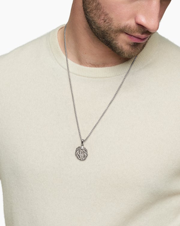 Shipwreck Coin Amulet in Sterling Silver, 28.4mm