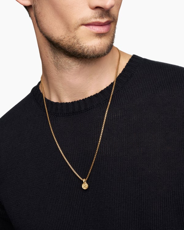 Shipwreck Coin Amulet in 18K Yellow Gold, 10.5mm