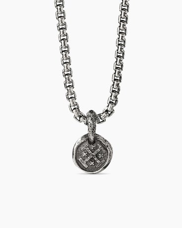 Shipwreck Coin Amulet in Sterling Silver, 17mm