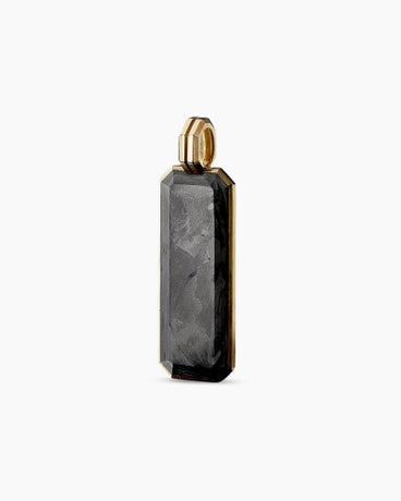 Forged Carbon Ingot Tag in 18K Yellow Gold, 47mm