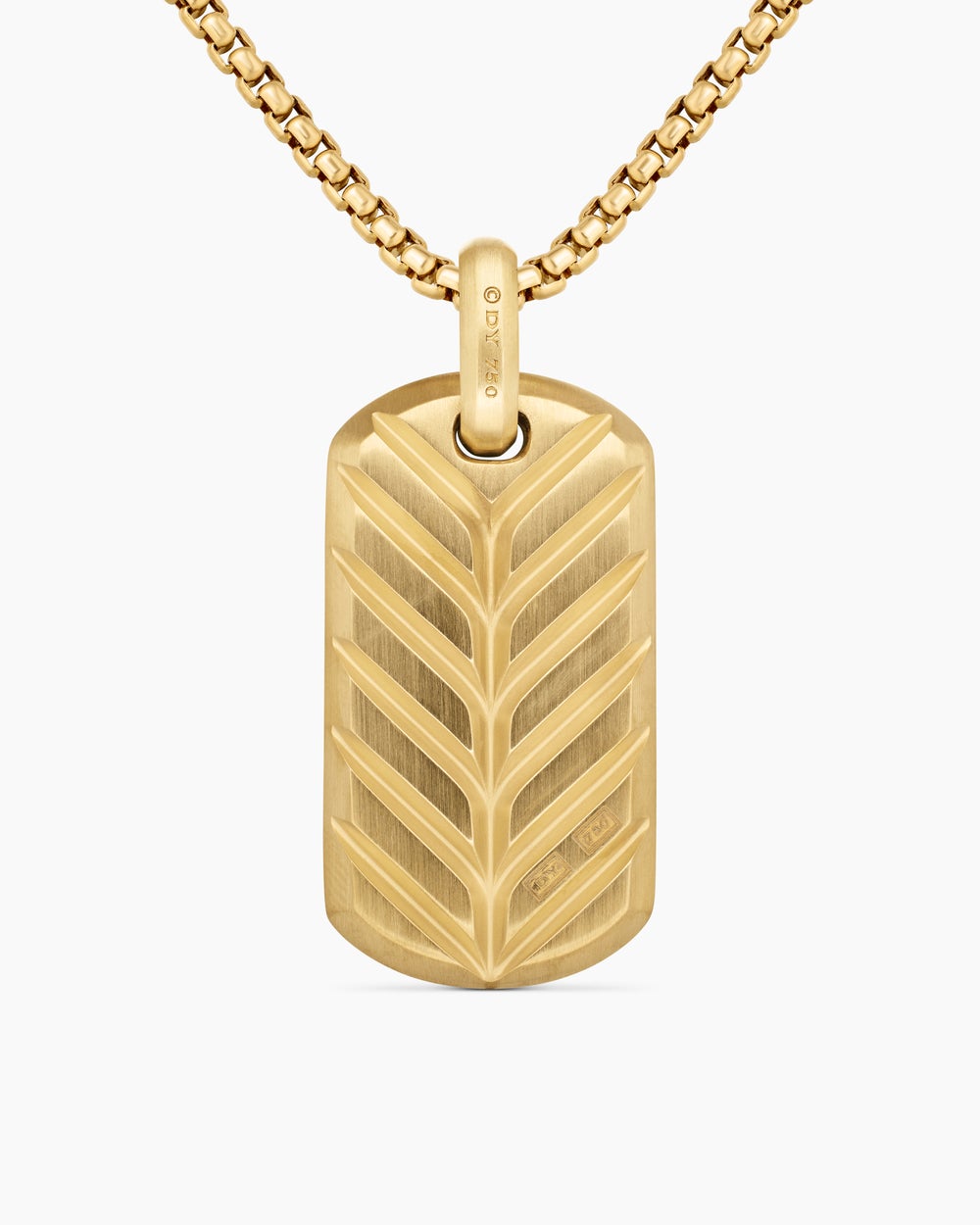 Médaille Chevron en or jaune 18 carats avec diamants, 35 mm hommes