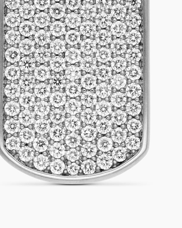 Médaille Chevron en argent sterling avec diamants, 35 mm