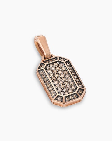 Streamline® Amulet in 18K Rose Gold with Cognac Diamonds, 22mm