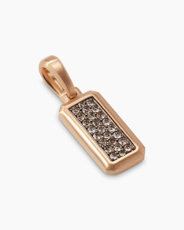 Streamline® Amulet in 18K Rose Gold with Cognac Diamonds, 17mm