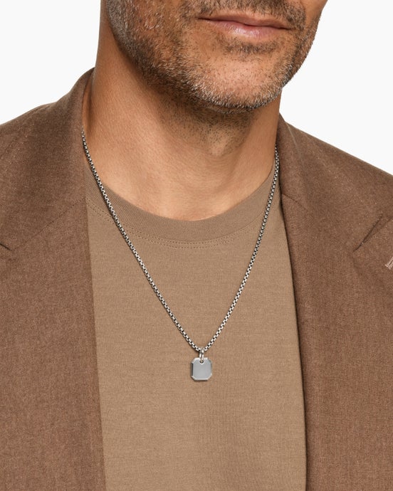 Octagonal Amulet in Sterling Silver, 15mm