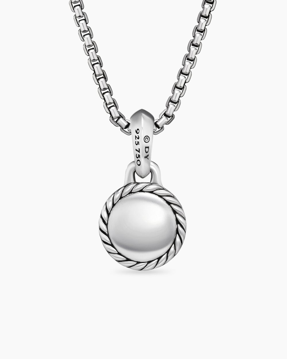 Amulette mauvais œil en argent sterling avec or jaune 18 carats et émeraude, 14,5 mm hommes