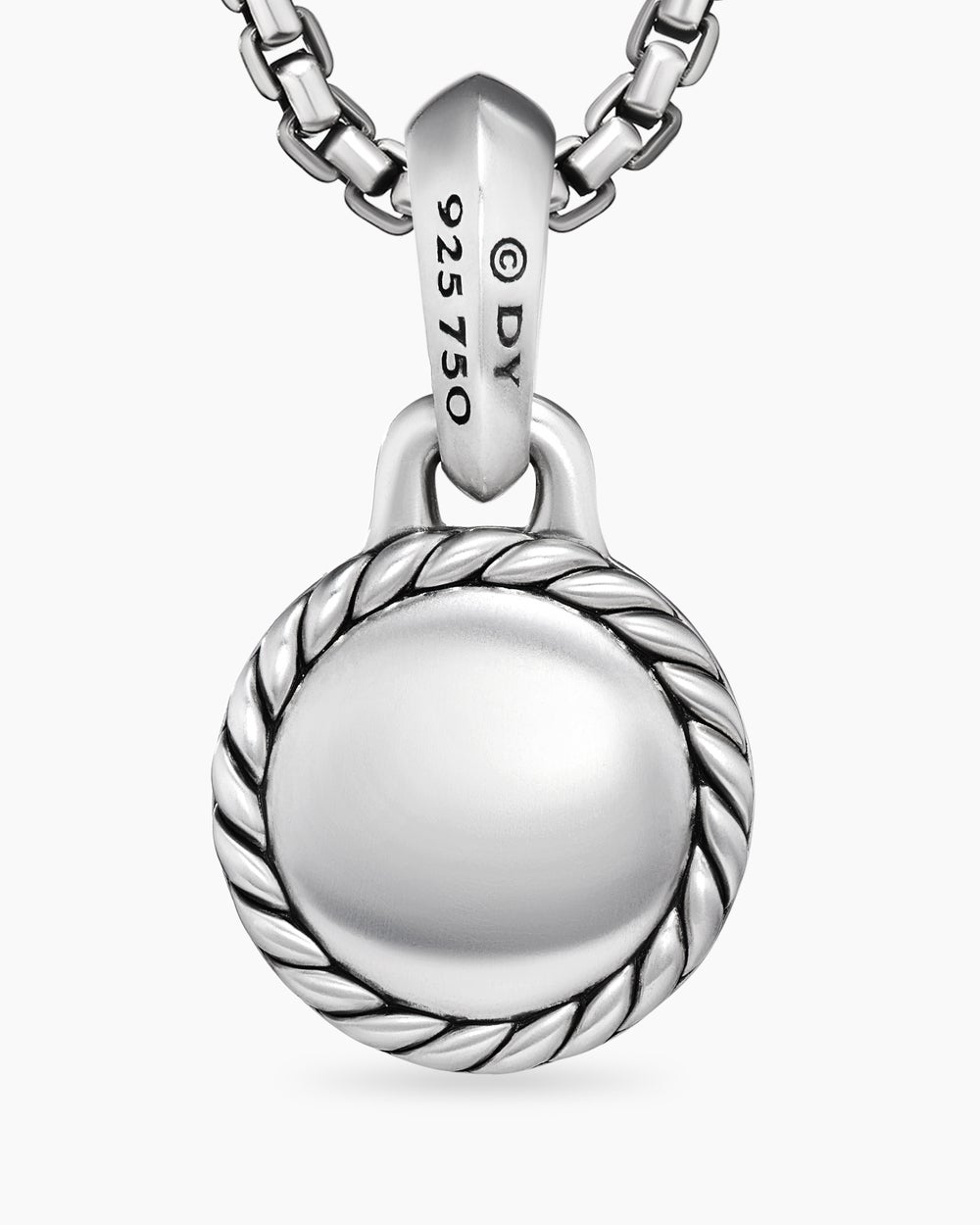 Amulette mauvais œil en argent sterling avec or jaune 18 carats et émeraude, 14,5 mm hommes