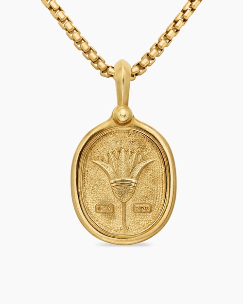 Mens Petrvs® Scarab Amulet in 18K Yellow Gold, 24mm