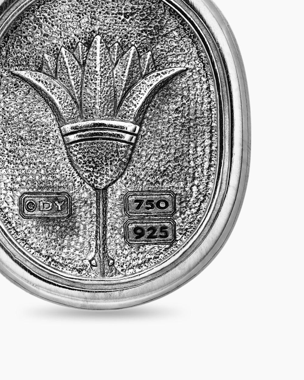 Amulette scarabée Petrvs® en argent sterling avec or jaune 18 carats, 32,3 mm hommes