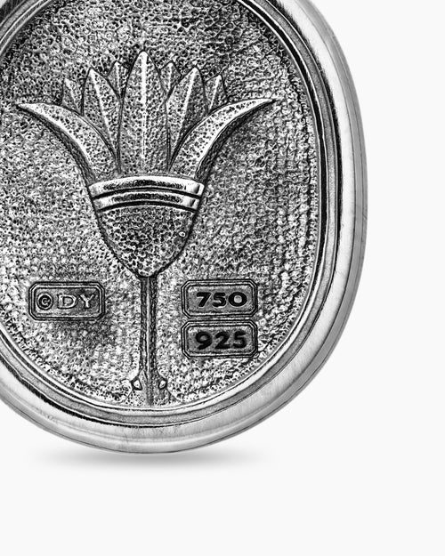 Mens Petrvs® Scarab Amulet in Sterling Silver with 18K Yellow Gold, 24mm