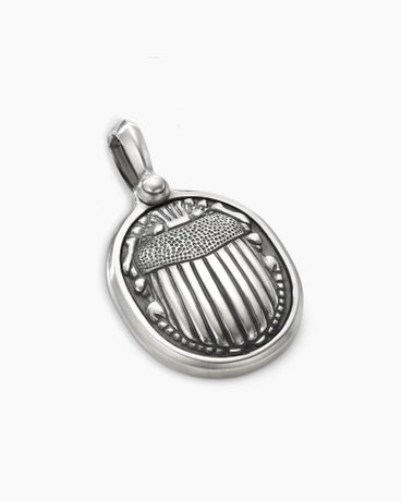 Petrvs® Scarab Amulet in Sterling Silver, 32.3mm