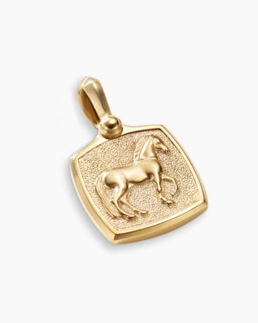 Petrvs® Horse Amulet in 18K Yellow Gold, 19mm