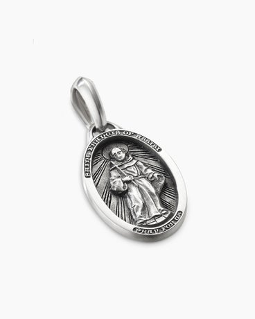 St. Francis Amulet in Sterling Silver, 26mm