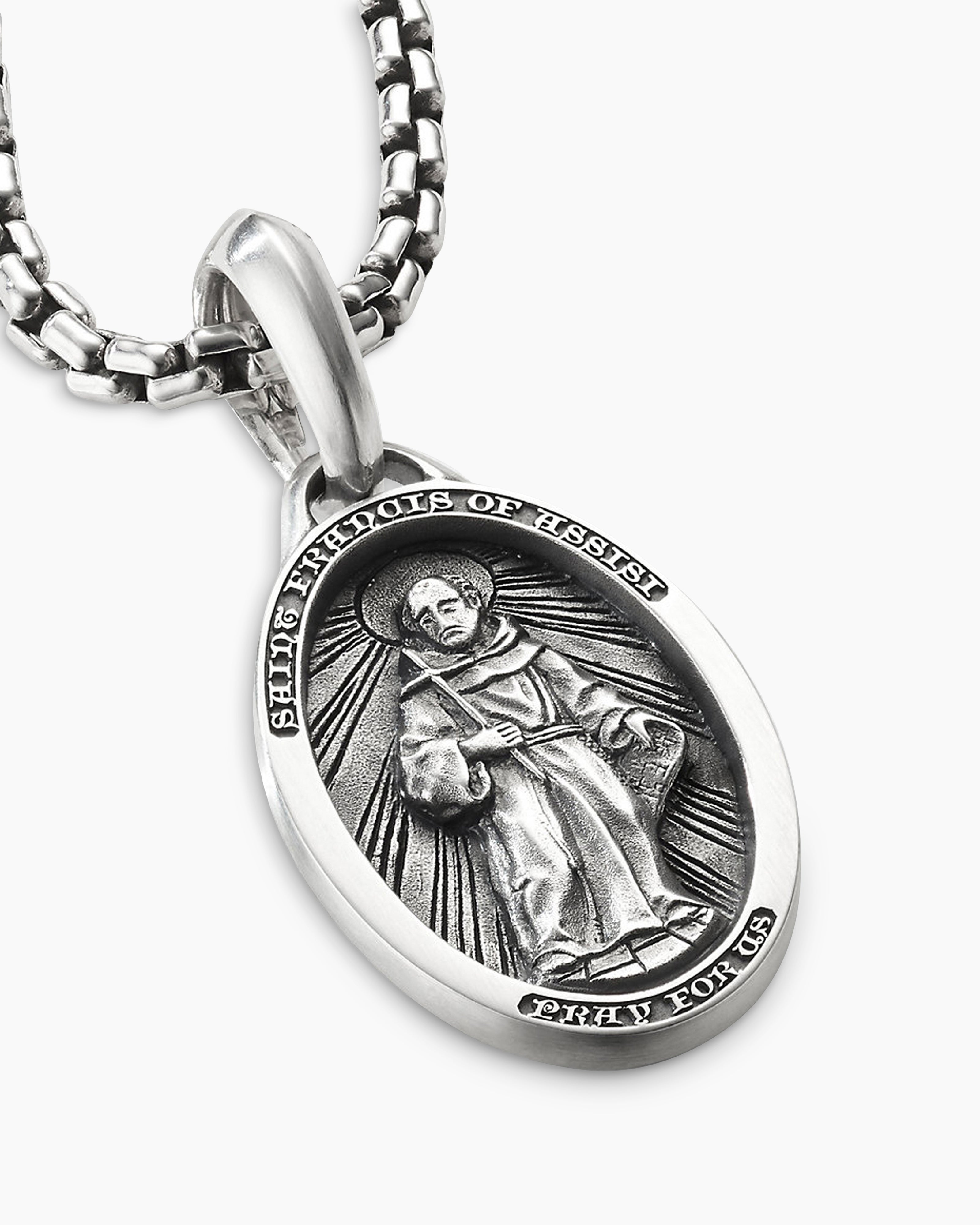 St. Francis Cross Necklace | Saint Medals & Religious Jewelry – Brother  Wolf USA