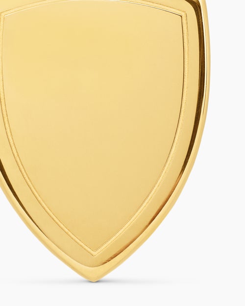 Mens St. Michael Amulet in 18ct Yellow Gold, 26mm