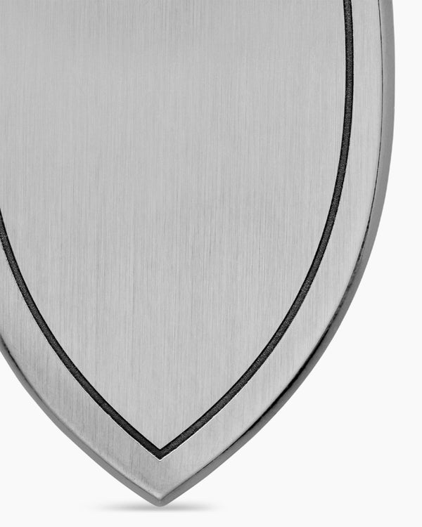 St. Michael Amulet in Sterling Silver with Diamonds, 26mm