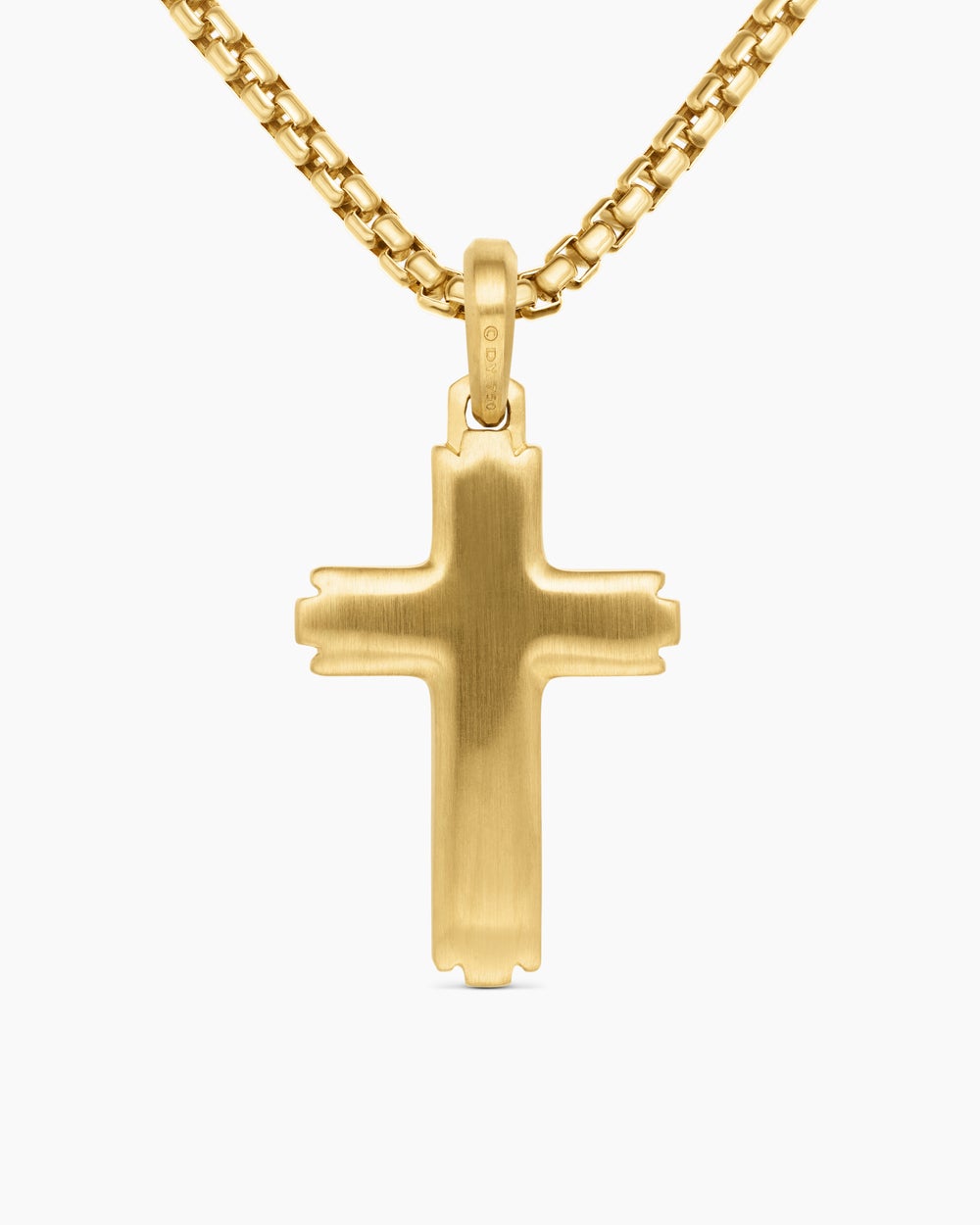 Pendentif croix en or jaune 18 carats avec diamants, 34 mm hommes