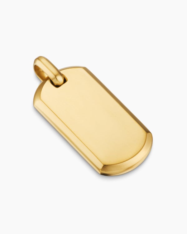 Médaille Chevron en or jaune 18 carats, 35 mm