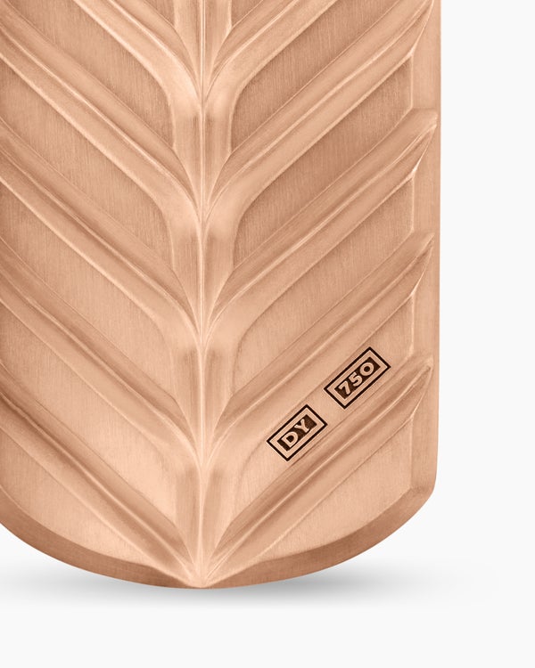 Médaille Chevron en or rose 18 carats, 35 mm