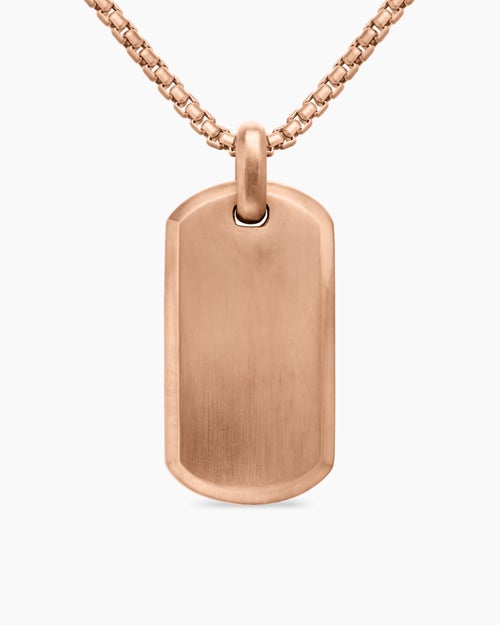 Médaille Chevron en or rose 18 carats, 35 mm