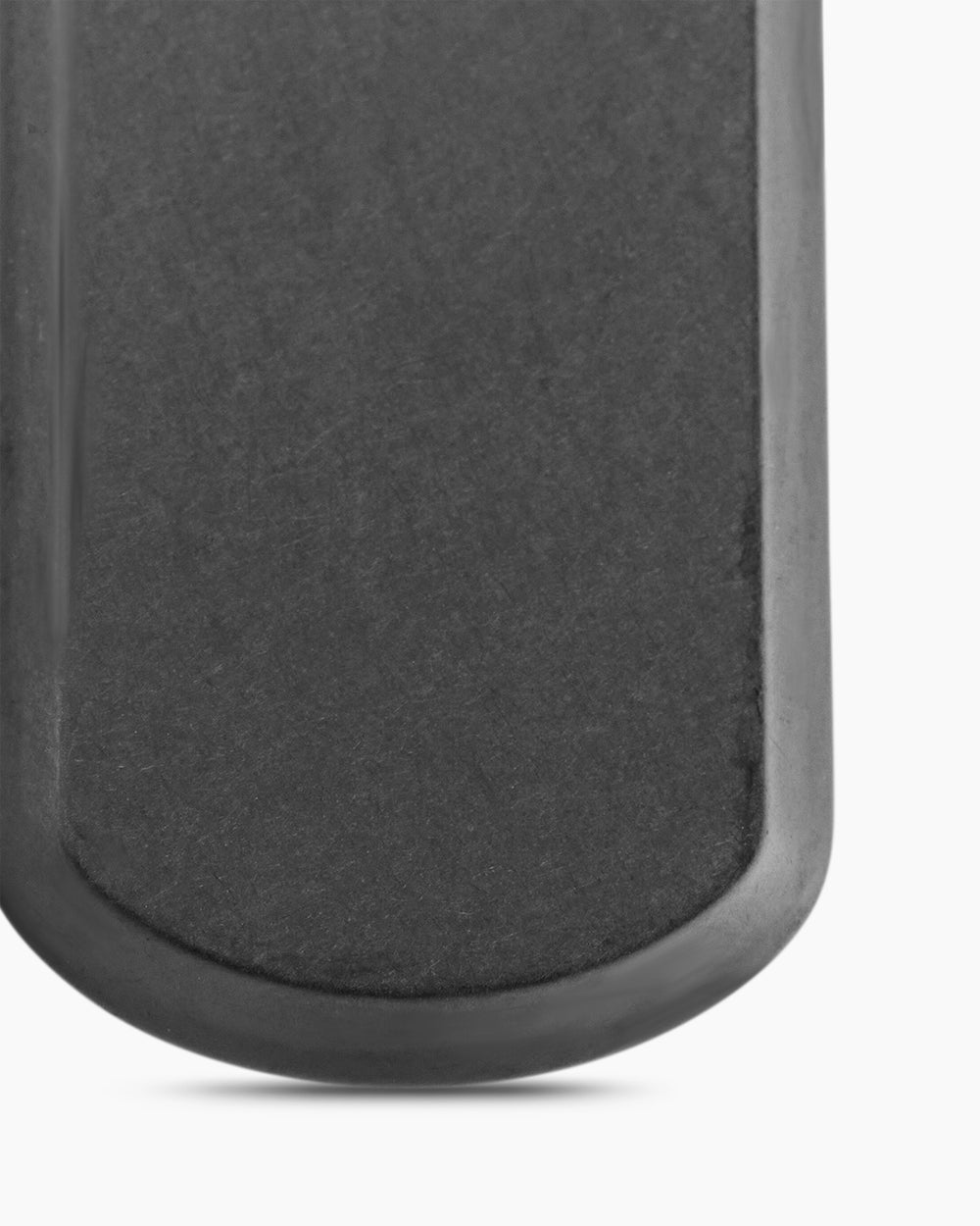 Mens Chevron Tag in Black Titanium, 35mm