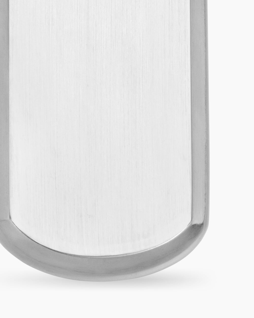 Mens Chevron Tag in Sterling Silver, 35mm