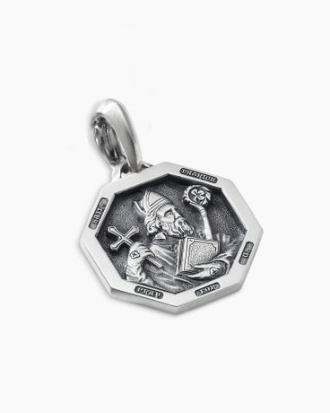 St. Patrick Amulet in Sterling Silver, 21mm