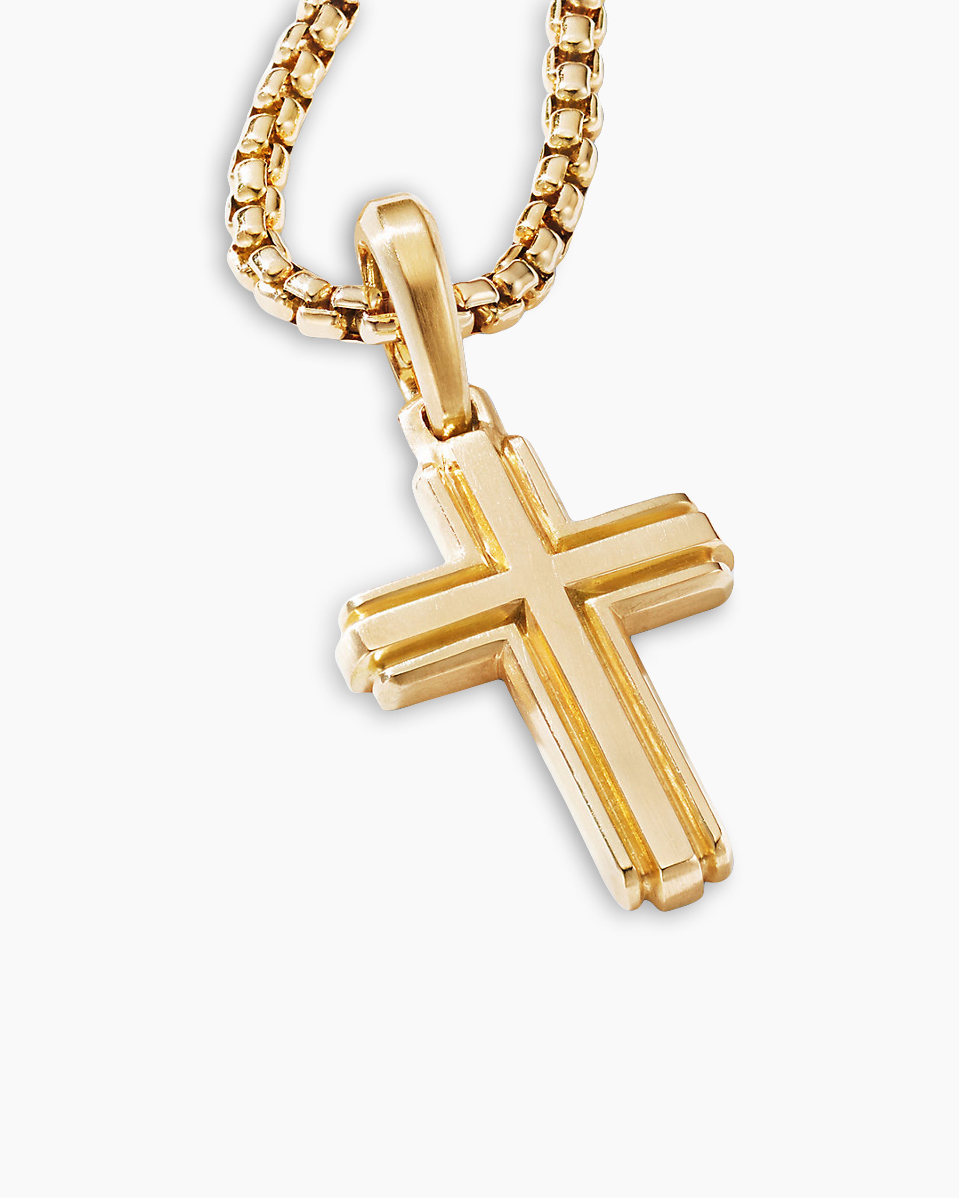 Men Stainless Steel Cross Necklace | Stainless Steel Necklace Gold Men -  Gold Silver - Aliexpress
