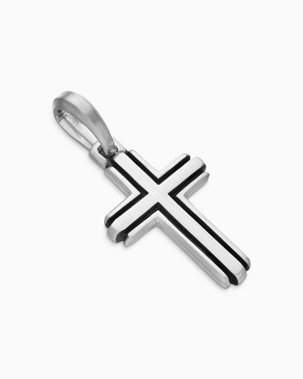 Pendentif à croix Deco en argent sterling, 27 mm hommes
