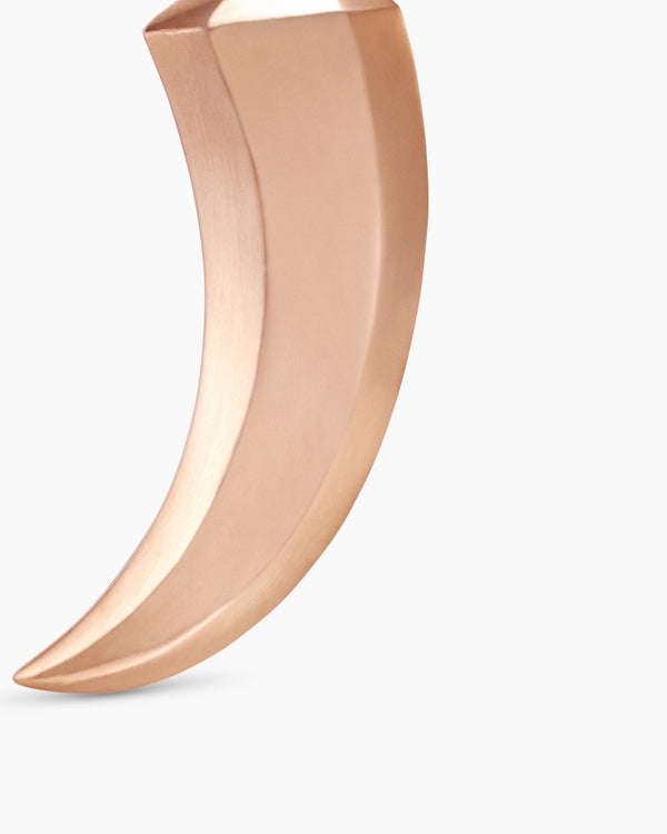 Claw Amulet in 18K Rose Gold with Cognac Diamonds, 30mm