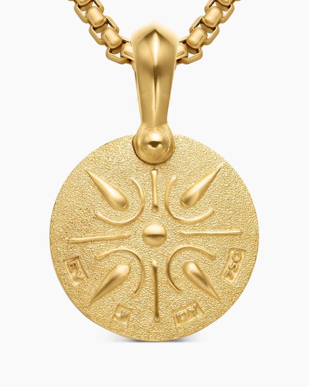 Amulette lion Petrvs® en or jaune 18 carats, 19,3 mm hommes