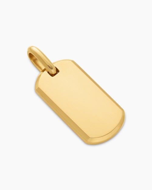 Médaille Chevron en or jaune 18 carats, 27 mm homme
