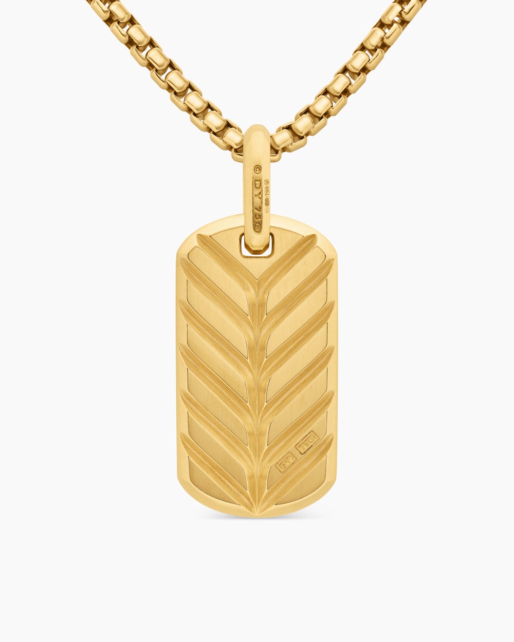 Médaille Chevron en or jaune 18 carats, 27 mm homme