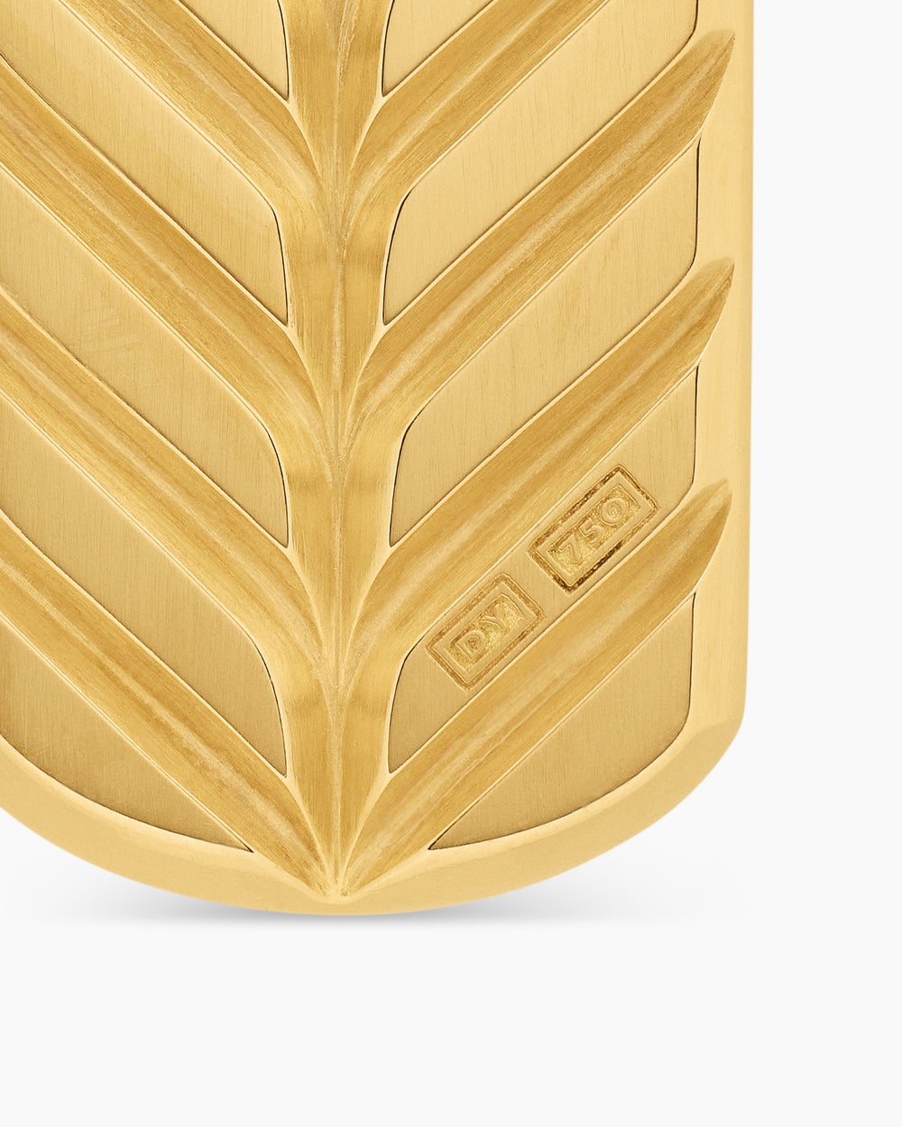 Médaille Chevron en or jaune 18 carats, 27 mm homme