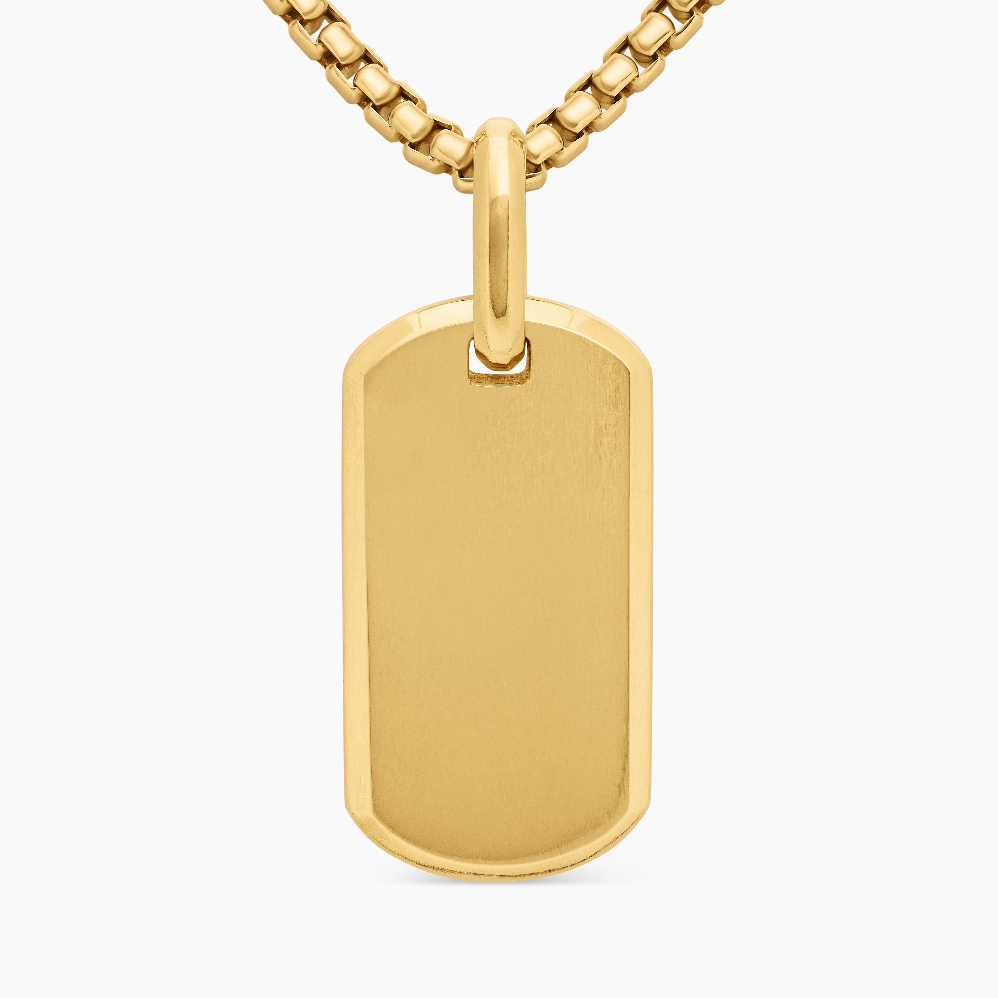 M&eacute;daille Chevron en or jaune 18 carats, 27 mm homme 