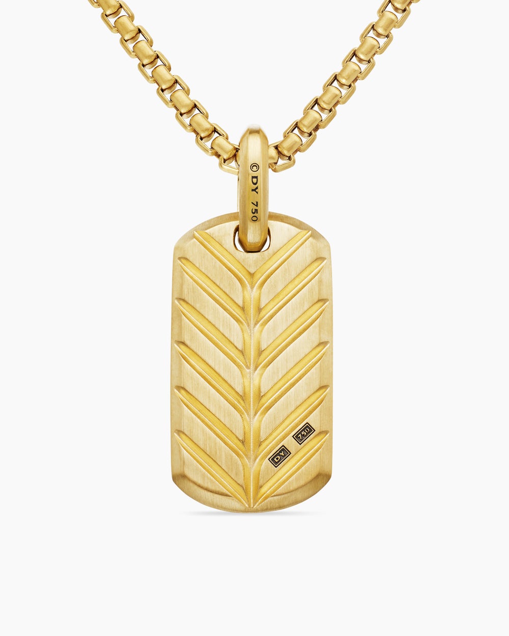 Médaille Chevron en or jaune 18 carats avec diamants noirs, 27 mm homme